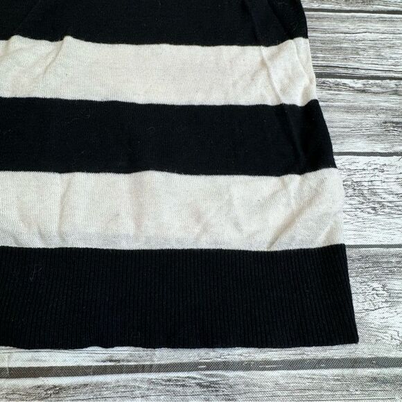 Michael Michael Kors MK Women's Sweater Shirt White Black XS Extra Small Dolman - Picture 7 of 11